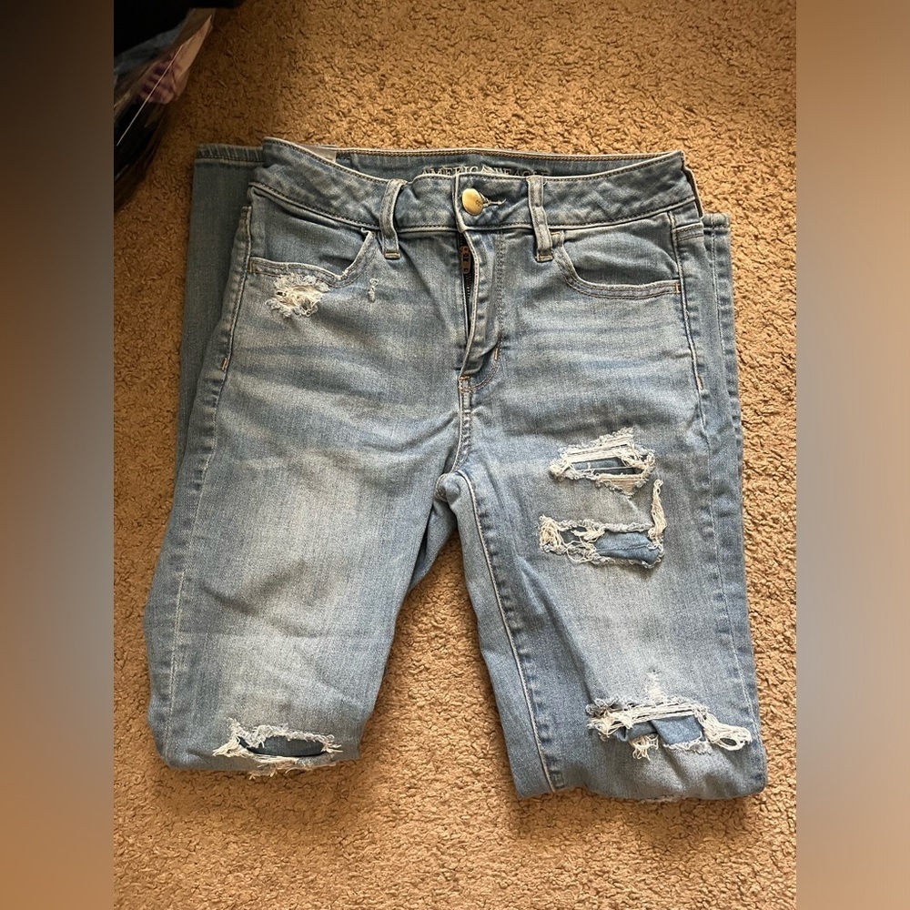 AEO Ripped Hi-rise Jeggings - Picture 2 of 11
